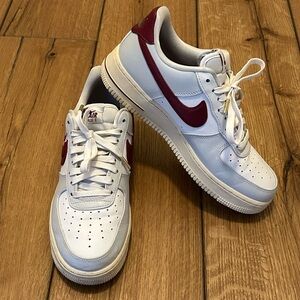 Nike Air Force 1 Low '07 SE Just Do It Photon Dust Team Red DV7584-001  W Sz 9